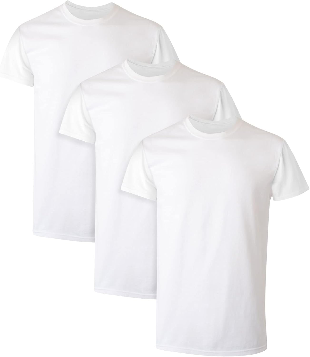 Packs, Stay-Tucked Soft Cotton, Best Undershirts for Men, White/Black/Asstd Multipacks