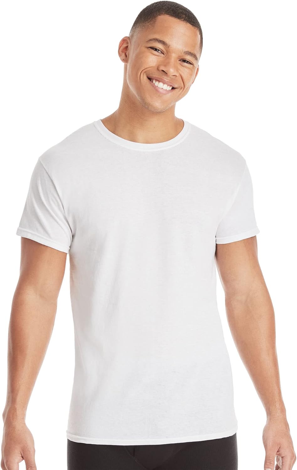 Packs, Stay-Tucked Soft Cotton, Best Undershirts for Men, White/Black/Asstd Multipacks