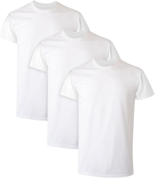 Packs, Stay-Tucked Soft Cotton, Best Undershirts for Men, White/Black/Asstd Multipacks